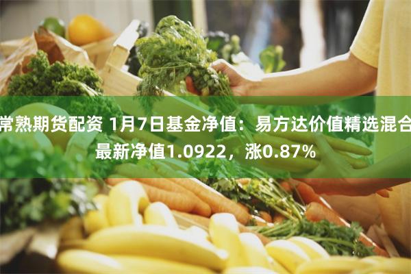 常熟期货配资 1月7日基金净值：易方达价值精选混合最新净值1.0922，涨0.87%