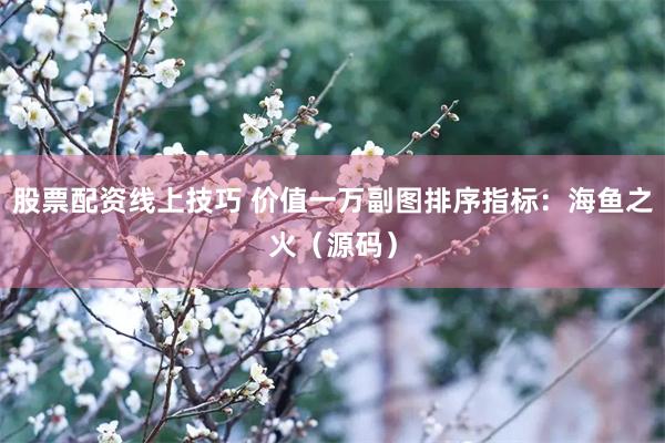 股票配资线上技巧 价值一万副图排序指标：海鱼之火（源码）