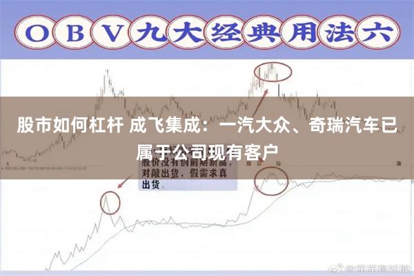 股市如何杠杆 成飞集成：一汽大众、奇瑞汽车已属于公司现有客户