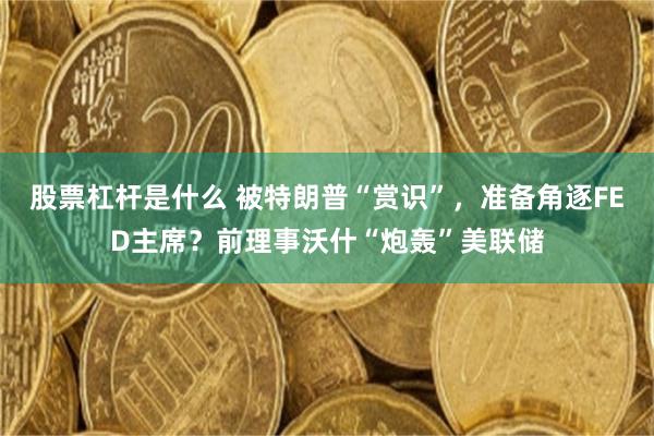 股票杠杆是什么 被特朗普“赏识”，准备角逐FED主席？前理事沃什“炮轰”美联储