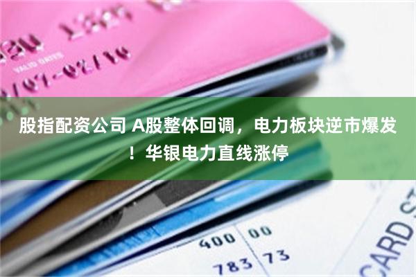 股指配资公司 A股整体回调，电力板块逆市爆发！华银电力直线涨停
