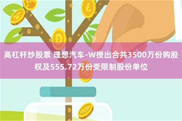 高杠杆炒股票 理想汽车-W授出合共3500万份购股权及555.72万份受限制股份单位