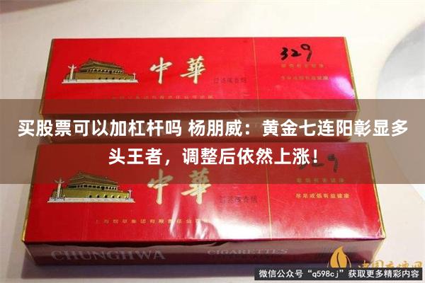 买股票可以加杠杆吗 杨朋威：黄金七连阳彰显多头王者，调整后依然上涨！
