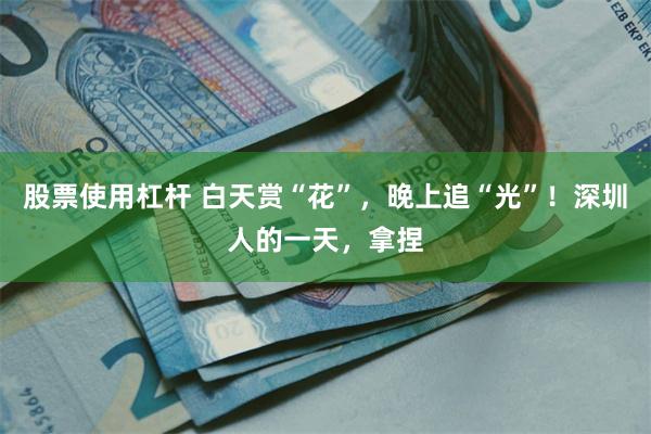 股票使用杠杆 白天赏“花”，晚上追“光”！深圳人的一天，拿捏