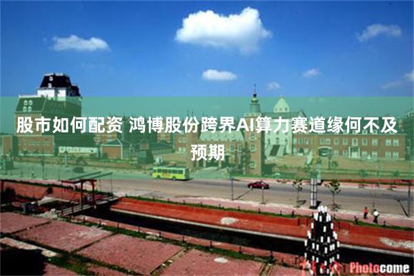 股市如何配资 鸿博股份跨界AI算力赛道缘何不及预期