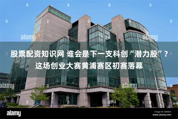 股票配资知识网 谁会是下一支科创“潜力股”？这场创业大赛黄浦赛区初赛落幕