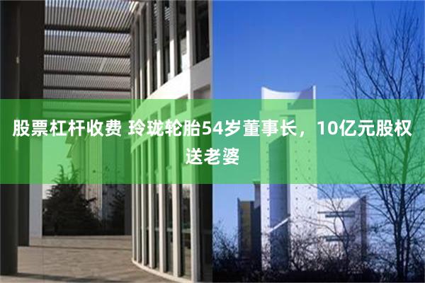 股票杠杆收费 玲珑轮胎54岁董事长，10亿元股权送老婆