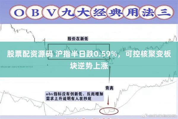 股票配资源码 沪指半日跌0.59%，可控核聚变板块逆势上涨