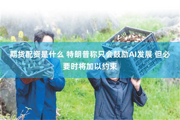 期货配资是什么 特朗普称只会鼓励AI发展 但必要时将加以约束