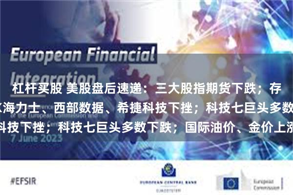 杠杆买股 美股盘后速递：三大股指期货下跌；存储芯片股多数下跌，SK海力士、西部数据、希捷科技下挫；科技七巨头多数下跌；国际油价、金价上涨